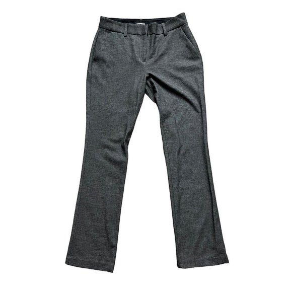 Express Pants - Express Columnist barely boot gray work pants size 6